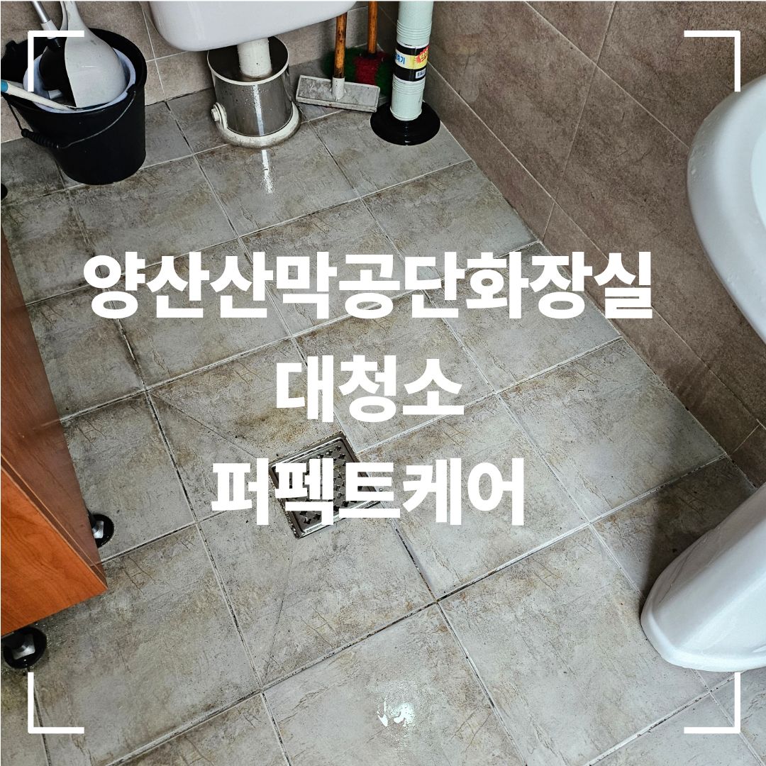 양산 화장실 대청소 후